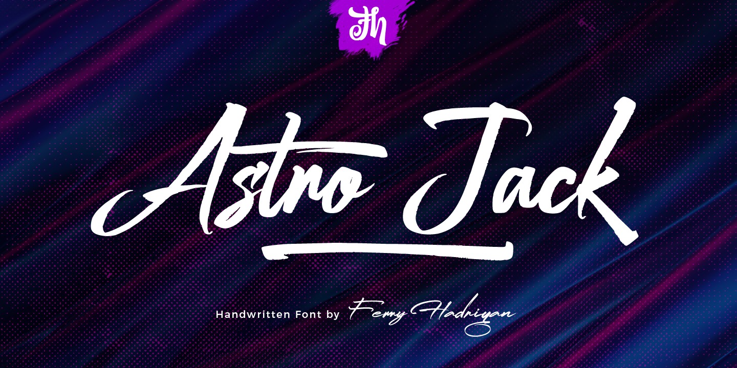 Пример шрифта Astro Jack
